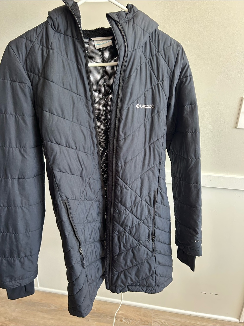 Columbia Black Quilted Insulated Long Puffer Coat - Picture 2 of 7